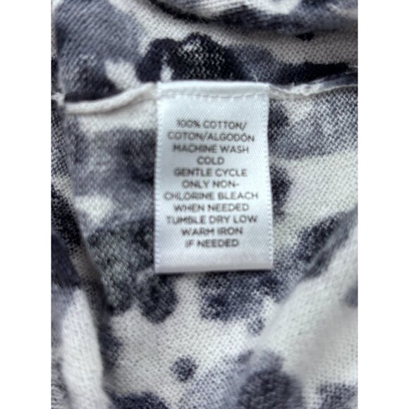 Ann Taylor Loft Black & White Leopard Print Button-Down Cardigan Sweater M 100% - Picture 11 of 11